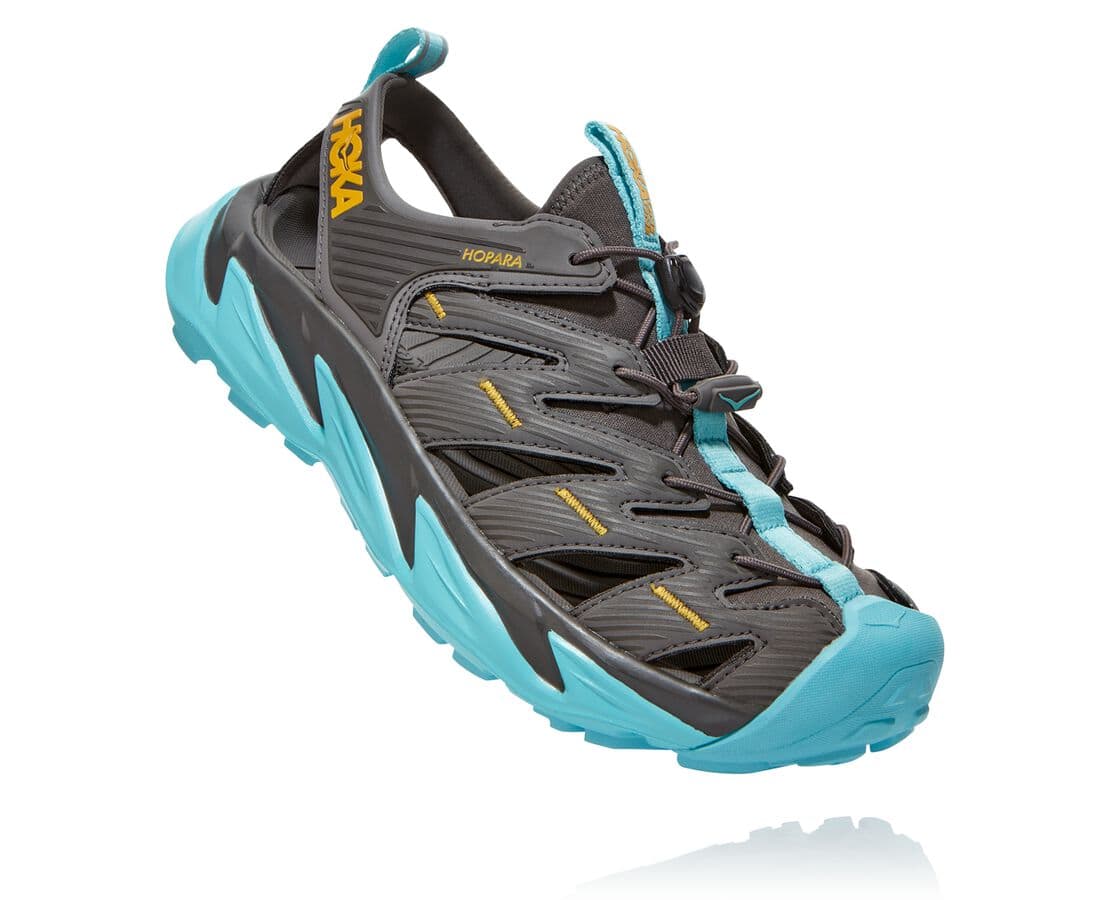 Hoka One One Hopara Női Szandál Sötét Szürke [SFGAQ-3496]